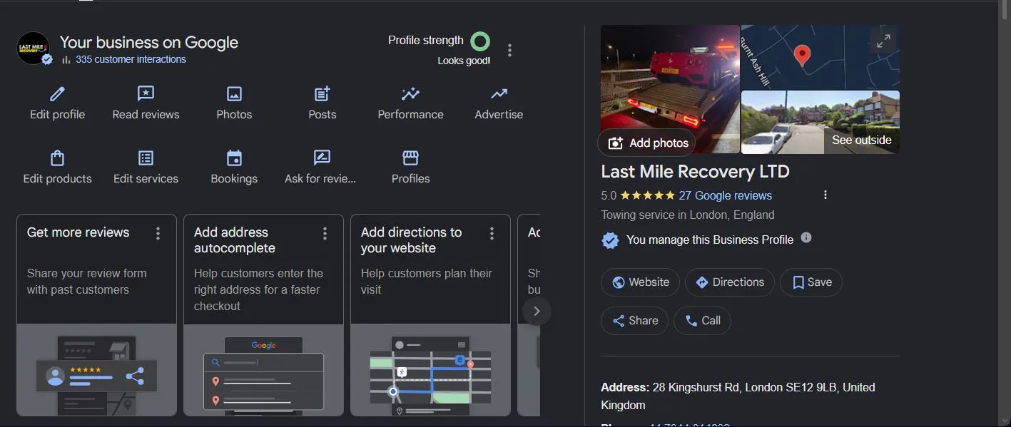 Google Business Profile Management