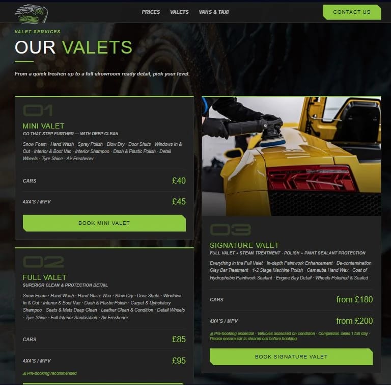 Landing Page Section
